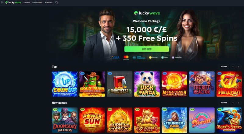 What’s the quickest way to get started at Luckywave Casino UK? - overview